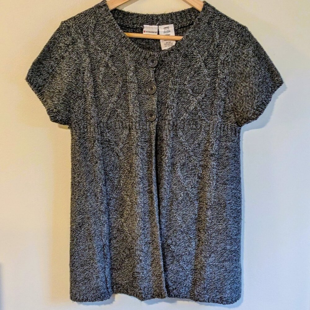 Short Sleeve Half Cardigan